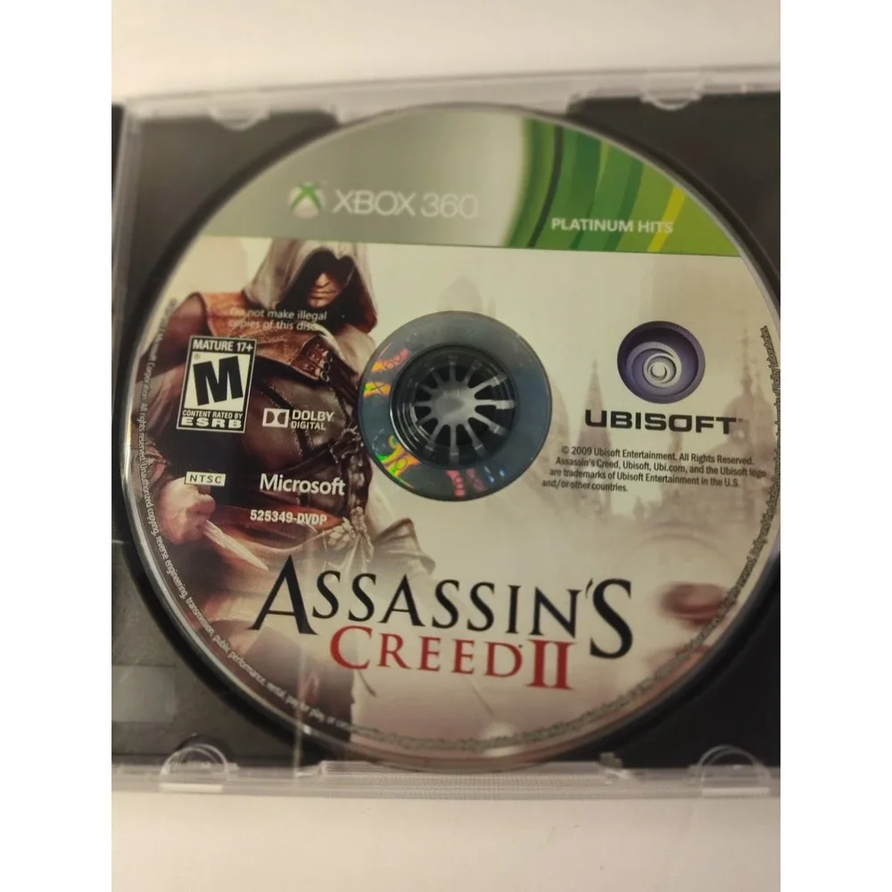 Assassin's Creed II (Microsoft Xbox 360, 2009) Complete CIB Tested Working Used